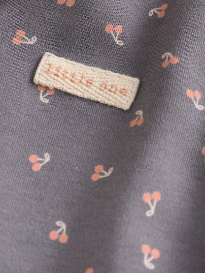 Monochrome Leopard And Cherry Print Two Way Zip Baby Sleepsuits 4 Pack (0mths-3yrs)