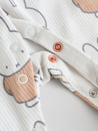 Neutral Miffy Baby Sleepsuits 3 Pack (0mths-2yrs)