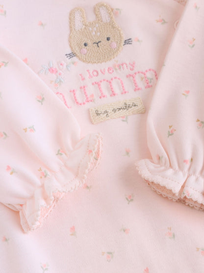 Pink Mummy Family Baby Sleepsuit (0-2yrs)