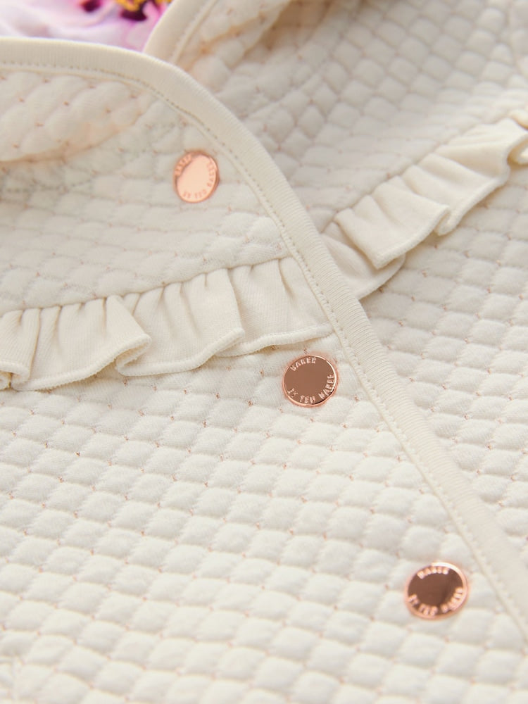 Baker by Ted Baker Lurex Quilted Hooded Jacket