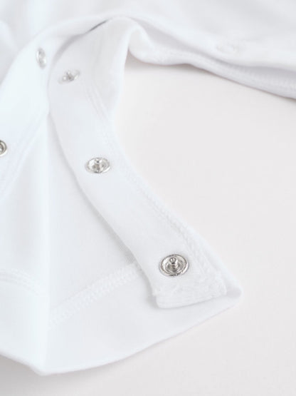 White Kind to Skin Baby Sleepsuits 3 Pack (0-2yrs)