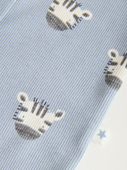 Multi Safari Animal Baby Sleepsuits 4 Pack (0mths-3yrs)