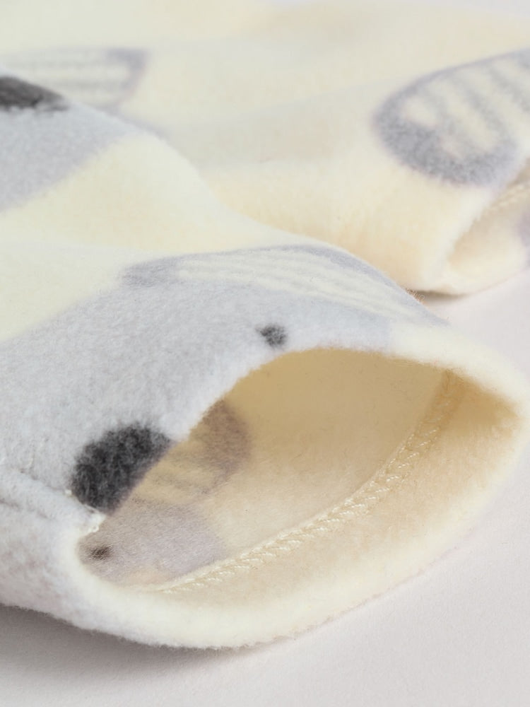 Grey Baby Micro Fleece Two Way Zip Sleepsuits 2 Pack