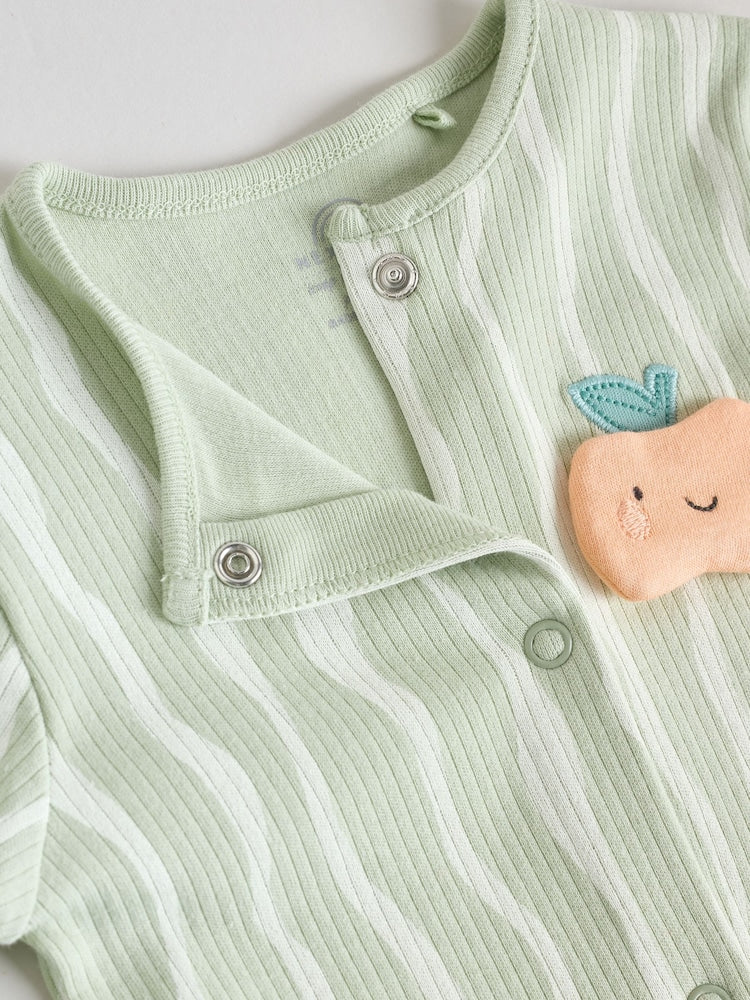 Yellow Baby Footless Character Sleepsuits 3 Pack (0mths-3yrs)