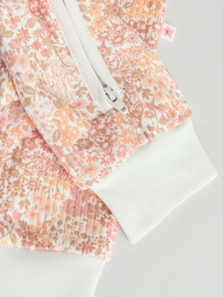 Neutral 5 Pack Two Way Zip Baby Sleepsuits (0mths-3yrs)