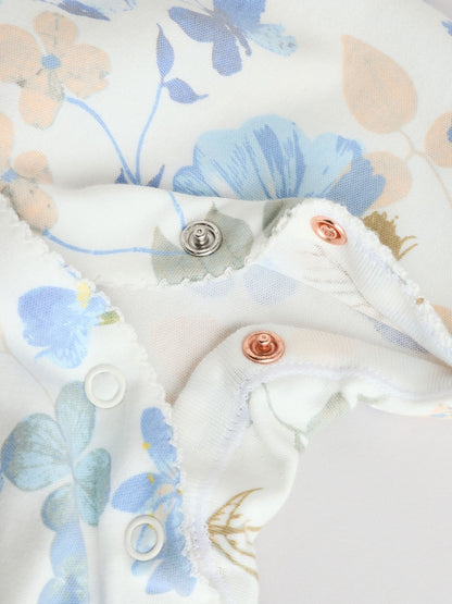 Blue Collar 3 Pack Baby Sleepsuits (0-2yrs)