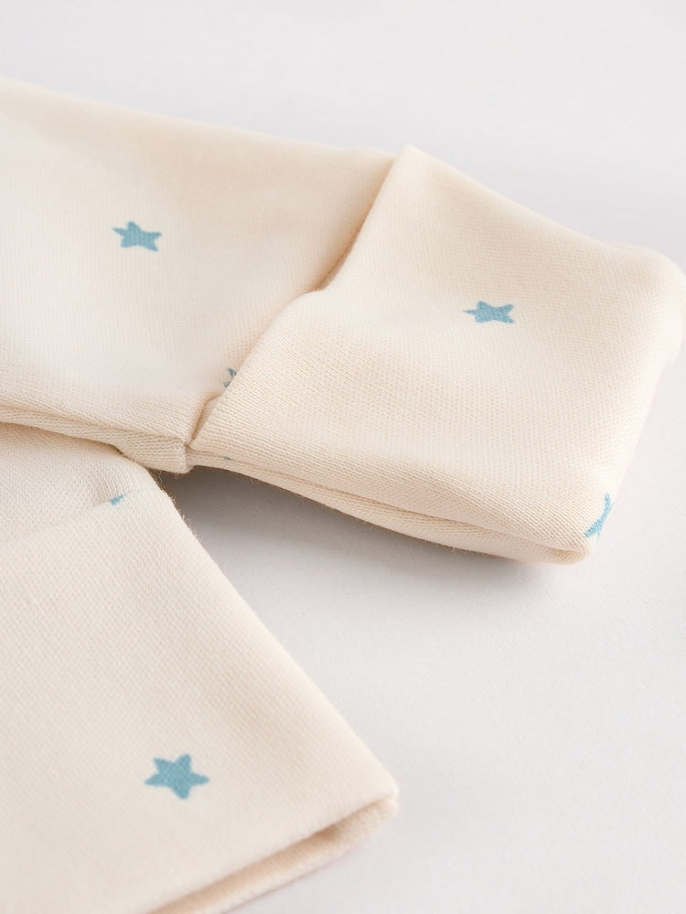 Blue Baby Sleepsuit, Bodysuit, Beanie and Bib Set 4 Piece (0-12mths)