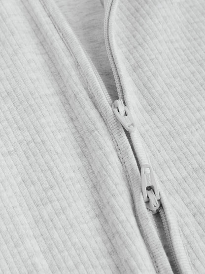 Neutral 5 Pack Two Way Zip Footed Baby Sleepsuits (0-2yrs)