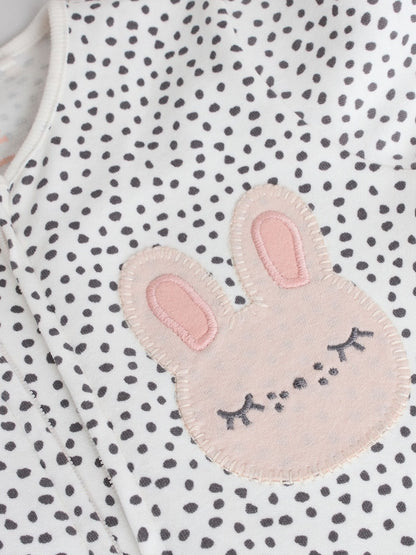 Brown/Cream 5 Pack Two Way Zip Baby Sleepsuits (0mths-2yrs)