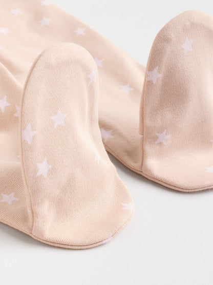 Pink 7 Pack Baby Sleepsuits (0mths-3yrs)