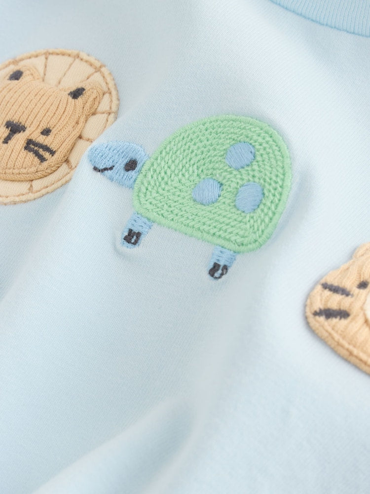 Blue Safari Baby Top & Leggings 6 Piece Set