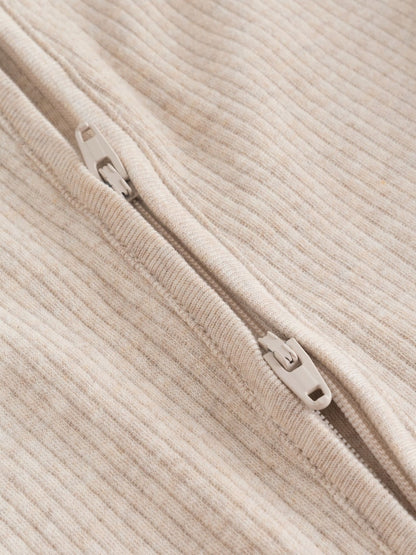 Neutral Milkclub Two Way Zip Baby Sleepsuits 3 Pack (0-2yrs)