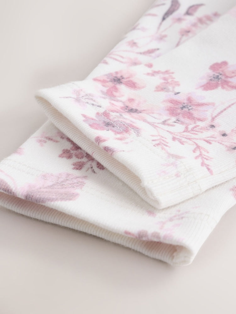 Purple/ White Cord Baby Romper and Long Sleeve Bodysuit and