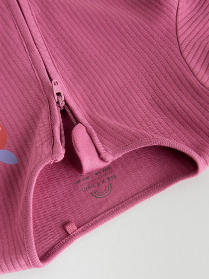 Multi Flower Two Way Zip Baby Sleepsuits 3 Pack (0mths-3yrs)