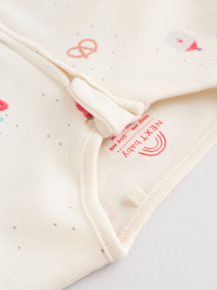 Red Baby Christmas Sleepsuits 3 Pack (0mths-3yrs)