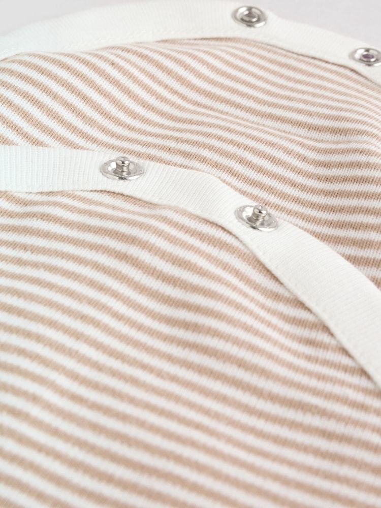 Neutral Baby Sleepsuit, Bodysuit, Beanie and Bib Set 4 Piece (0-9mths)