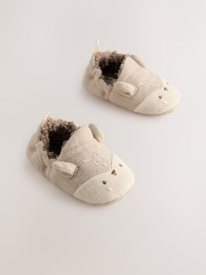 Neutral Baby Character Slip-On Shoes (0-18mths)