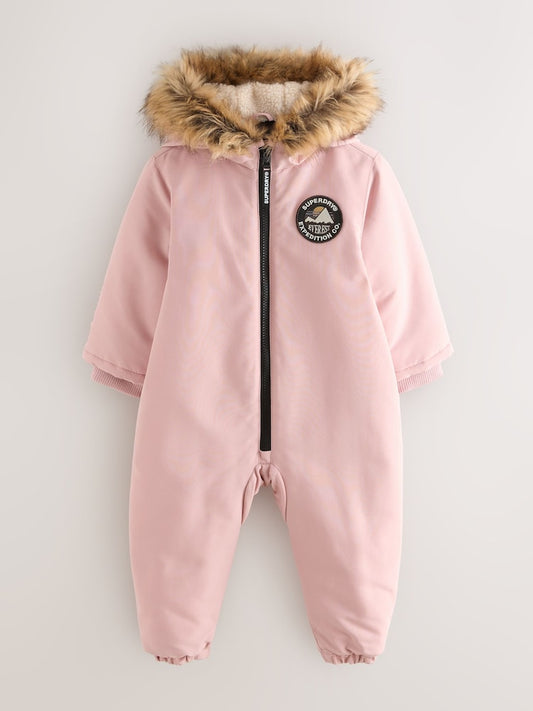 Superdry Light Pink Everest Snowsuit