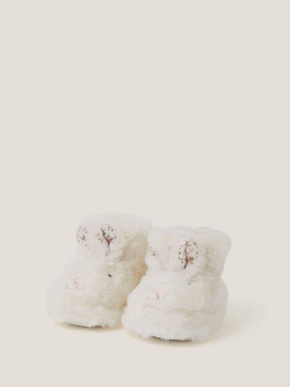 Monsoon Cream Baby Bunny Slipper Boots