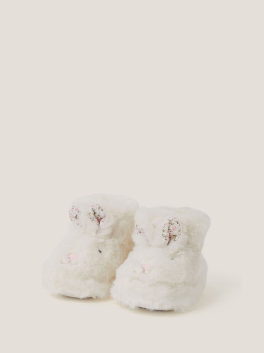 Monsoon Cream Baby Bunny Slipper Boots