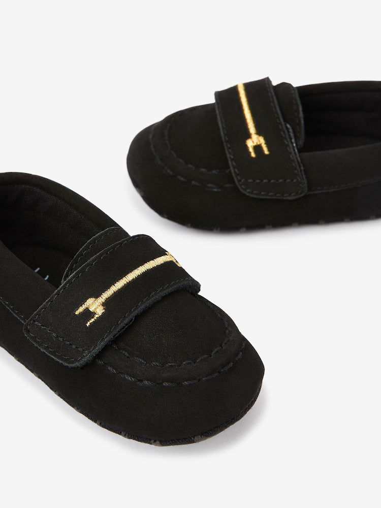 Black Snaffle Baby Shoes (0-24mths)