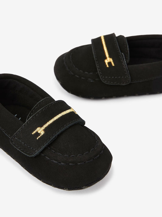 Black Snaffle Baby Shoes (0-24mths)