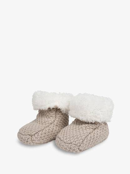 The Little Tailor Baby Knitted Plush Lined Boots