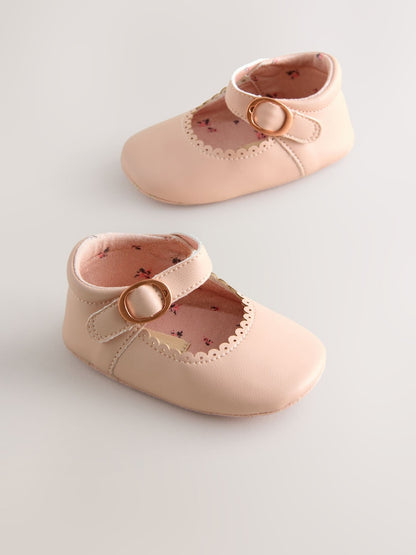Pink Mary Jane Baby Shoes (0-24mths)