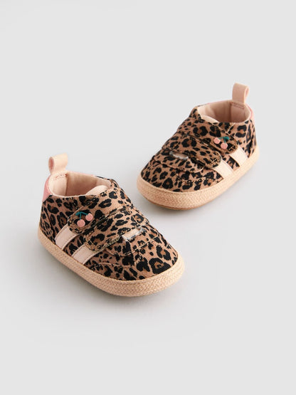 Animal Print Touch Fasten Baby Trainers (0-24mths)