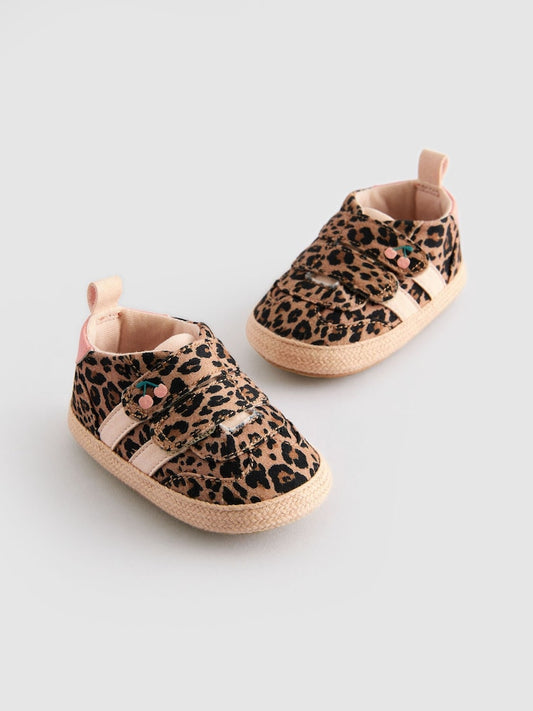 Animal Print Touch Fasten Baby Trainers (0-24mths)