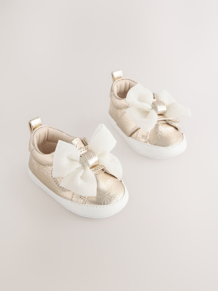 Baker by Ted Baker Baby Girls Organza Bow Padders Trainers