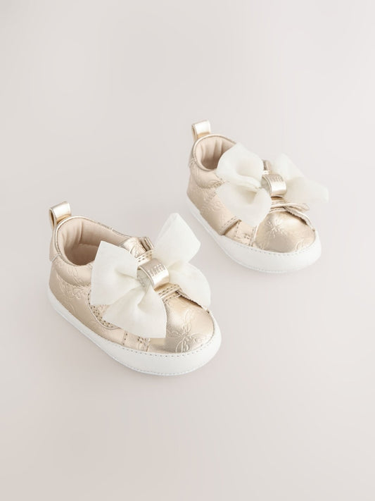 Baker by Ted Baker Baby Girls Organza Bow Padders Trainers