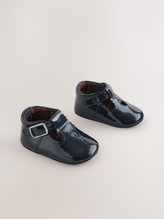 Navy Baby T Bar Shoes (0-18mths)