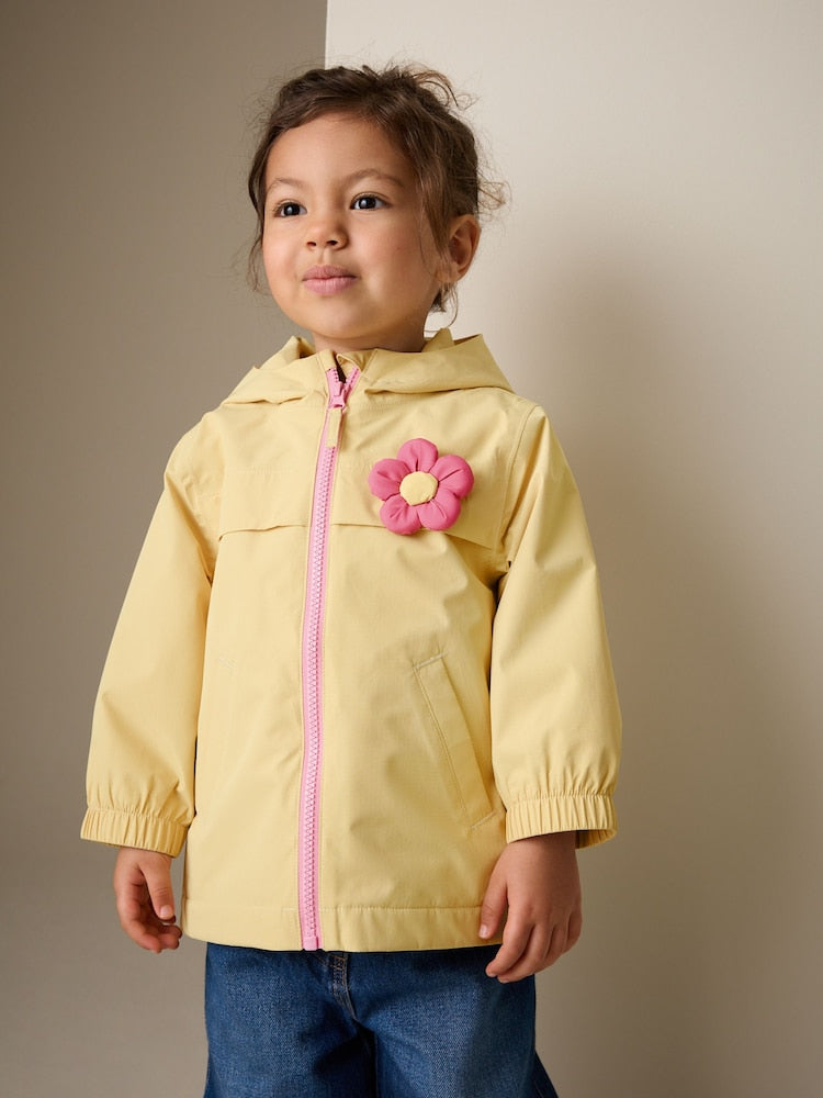 Lemon 3D Flower Waterproof Cagoule Jacket (6mths-7yrs)
