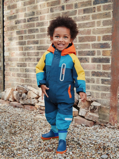 Navy Colourblock Waterproof Snowsuit (3mths-7yrs)