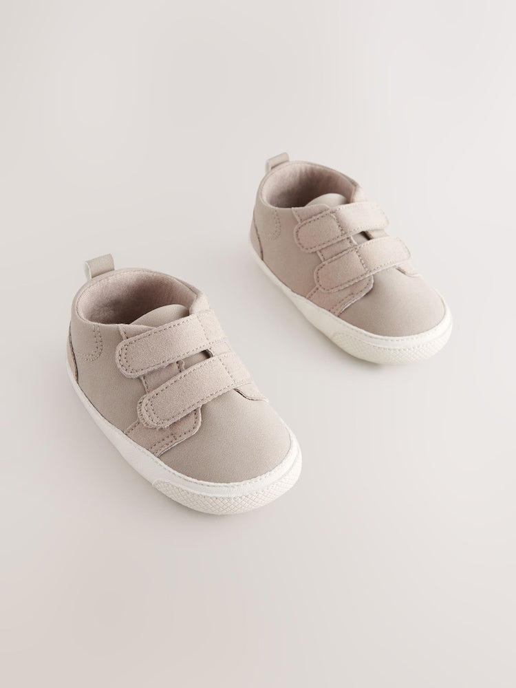 Neutral Two Strap Baby Trainers (0-24mths)
