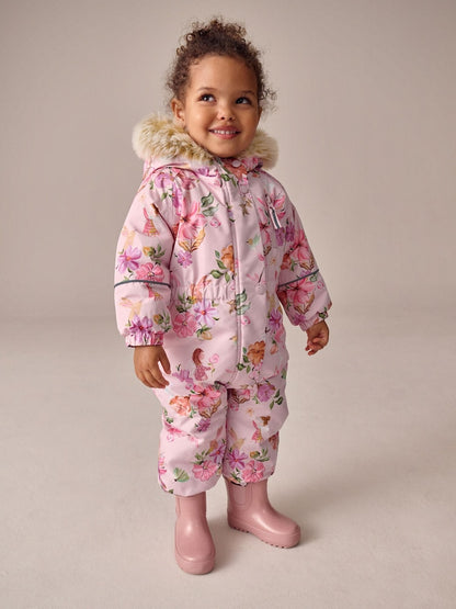 Pink Fairy Waterproof Printed Snowsuit (3mths-7yrs)