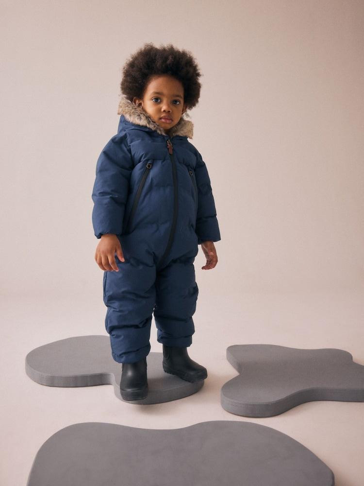 Navy Waterproof Padded Snowsuit (3mths-7yrs)