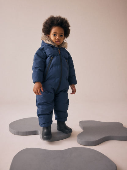 Navy Waterproof Padded Snowsuit (3mths-7yrs)