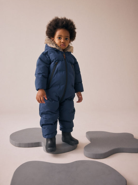 Navy Waterproof Padded Snowsuit (3mths-7yrs)