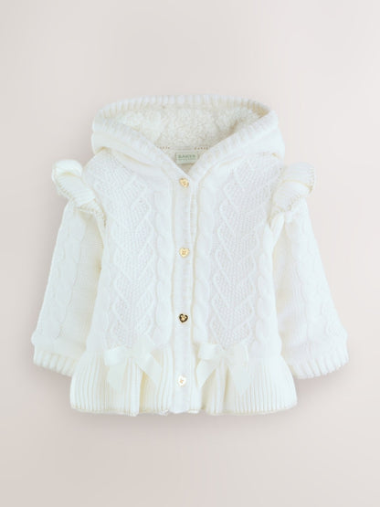 Baker by Ted Baker Knitted Bow Detail Coatigan