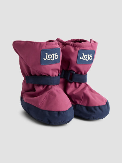 JoJo Maman Bébé Pink Fleece Lined Booties