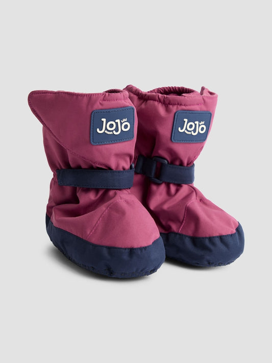 JoJo Maman Bébé Pink Fleece Lined Booties