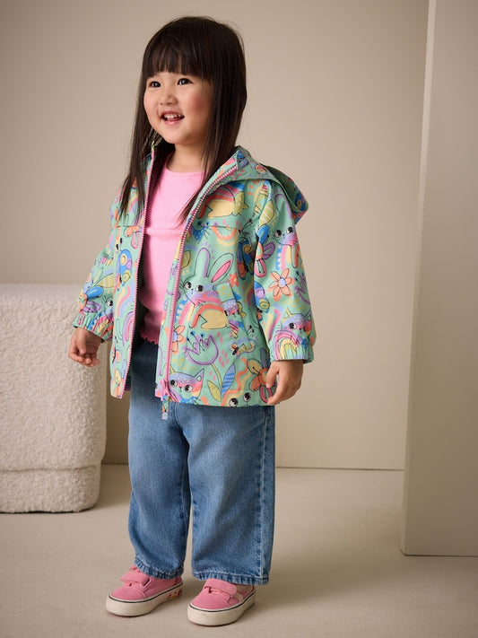 Green Character Waterproof Cagoule Jacket (6mths-7yrs)