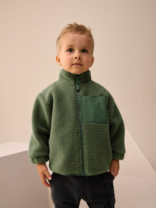 Minerals Plain Funnel Neck Fleece Zip Through Fleece (3mths-7yrs)