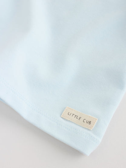 Blue Safari Baby Top & Leggings 6 Piece Set