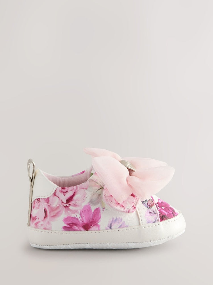 Baker by Ted Baker Baby Girls Organza Bow Padders Trainers