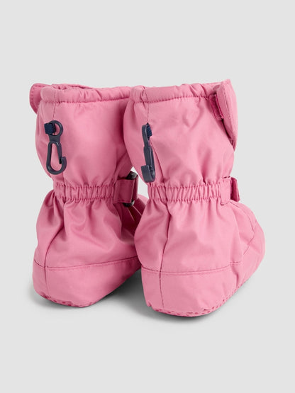 JoJo Maman Bébé Dusty Pink Fleece Lined Booties
