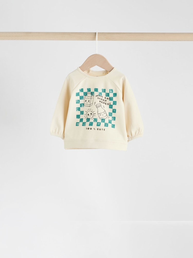 Blue/Green Milk Club Baby Top & Leggings 6