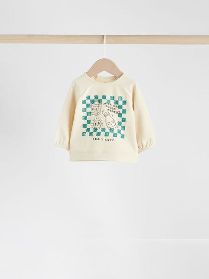 Blue/Green Milk Club Baby Top & Leggings 6